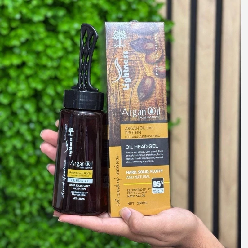 ژل حالت‌دهنده مو لایتنس مدل Argan حجم 200 میلی‌لیتر
